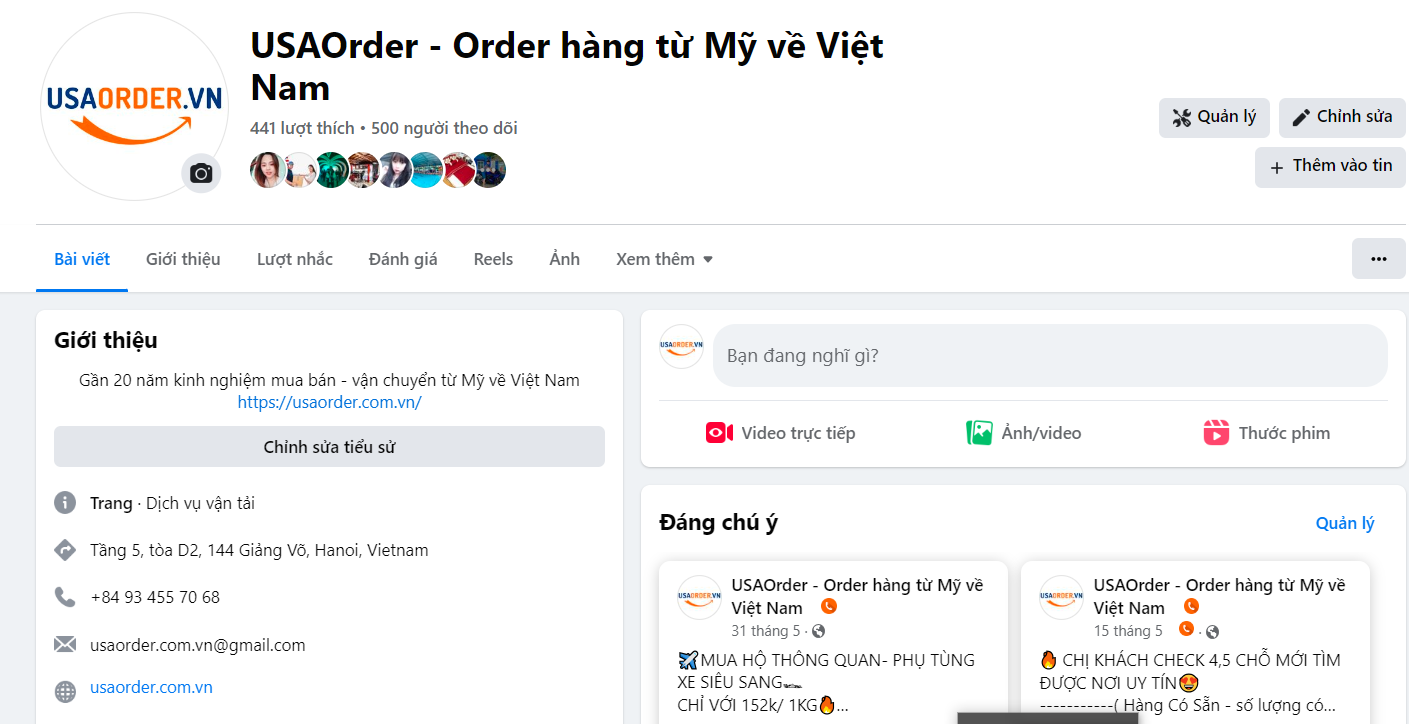 Đây Là Trang Chủ Của Usaorder 